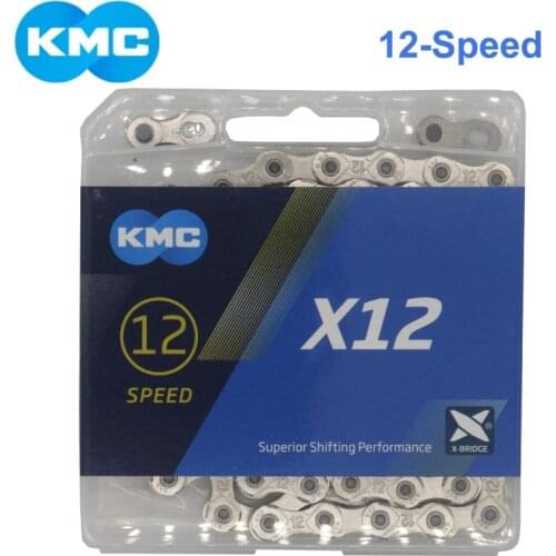 Originele KMC X12 Zilver 126 Links Met MissingLink 12 Speed Mtb Keten Mountainbike 12 Speed Cassette Vrijloop Keten Silver
