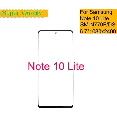 10Pcs/Lot For Samsung Galaxy Note 10 Lite Touch Screen Front Outer Glass Lens SM-N770F/DS N770 LCD Outer Glass Replacement