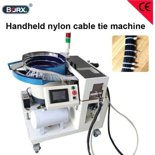 Stator nylone cable tie machine PCL control system vibrating plate feeding nylon belt bind equipment