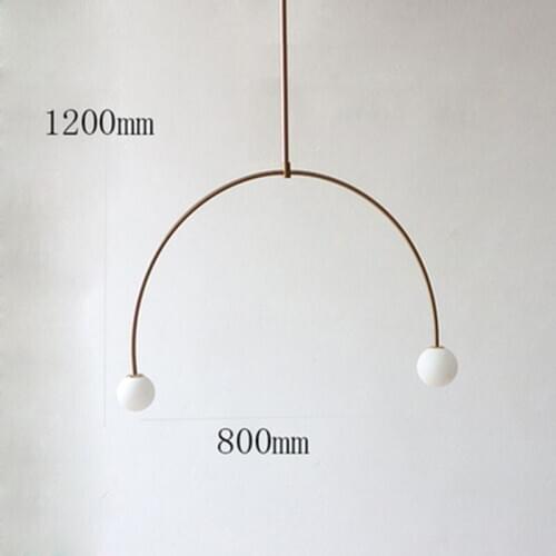 Modern glass ball lighting dining room living room decoration luzes de teto nordic decoration home