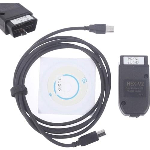 HEX V2 Obd2 Scanner VAGCOM 21.3.0 VAG COM 20.12 FOR VW AUDI Skoda Seat ATMEGA162+16V8+FT232RQ