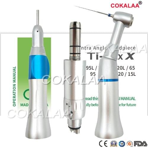 Dental slow speed push button handpiece kit Dental 1:1 pièce à main lente à basse vitesse 2.35mm for straight turbine