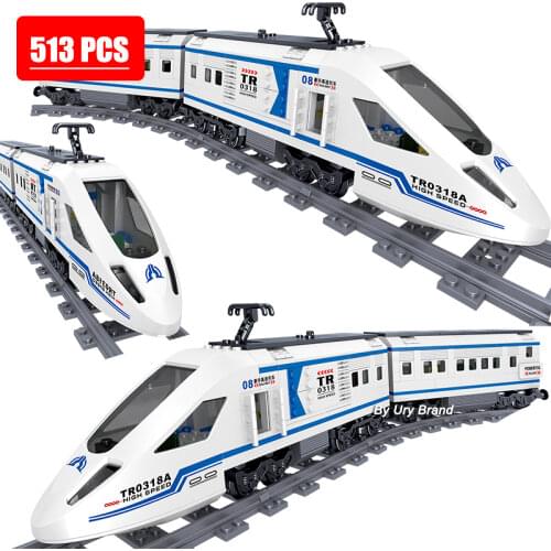 Technical Train Maintenance Advanced Model City Rail Power Function Motor Tracks Building Blocks Toys for Kids Creator EXPERT