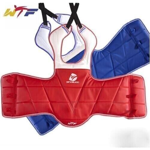 Taekwondo Reversible Chest Protector Guard Gear Karate Chest Guard Taekwondo Body Protector Sparring Equipment Gear Adult Kid
