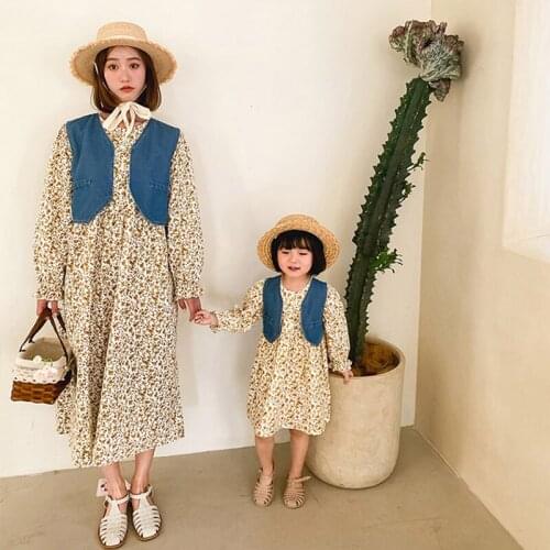 Parent-Child Spring and Autumn Suit Dress 2021 New Style Fashion Mother-Daughter Matching .If You Need 2pcs,Please Order Two
