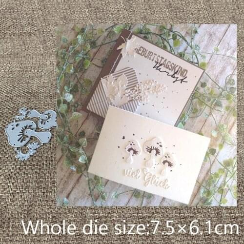 New Design Craft Metal Cutting Die cut dies 4pcs Mushroom decoration scrapbooking Album Paper Card Craft Embossing die cuts