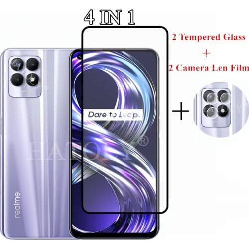 Full Cover Tempered Glass For Oppo Realme 8i Screen Protector Camera Lens Film For Realme 8i Glass For Realme 8i 8S 6i 7i Global