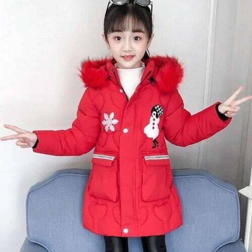 Winter Girls Coats High Quality Down Jacket&Outerwear Children Cotton-padded Parkas Kids Winter Outwear For 3 4 5 8 10 12 14
