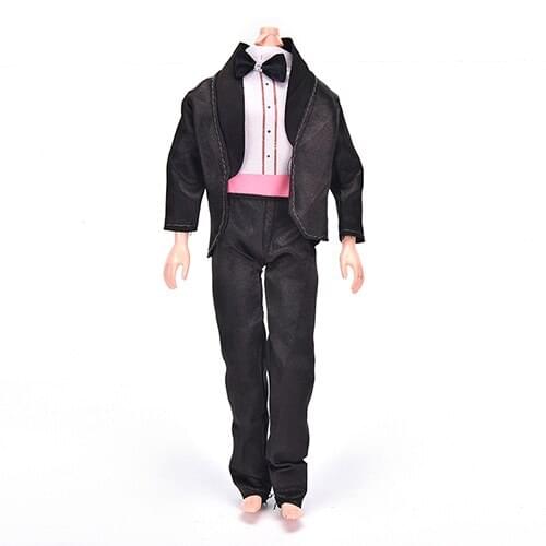 1 Set New Arrival Handmade Bride Suit With White Shirt For Boy Firend For Doll Ken Doll Party Clothes