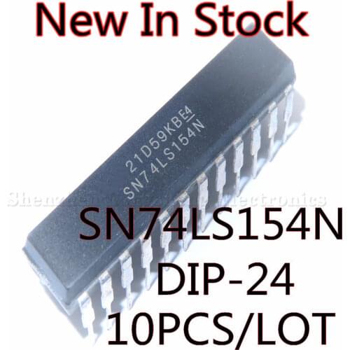 10PCS/LOT NEW DM74LS154N SN74LS154N HD74LS154P DIP-24 narrow body line decoder