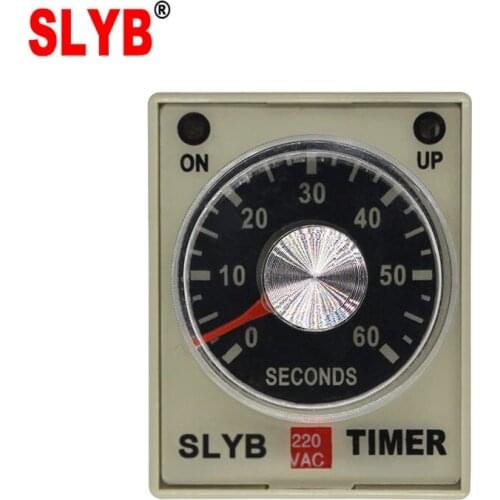 Good Quality Mini Time Delay Relay AH3-3 Industrial Electric Adjustable Timer 220V 3A Seconds and Minutes