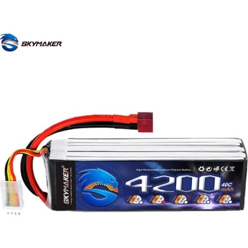 11.1v 3S 4200mah 40C Lipo Battery For RC Car Airplane Helicopter Boat Drone Spare Parts Rechargeable 3s Lipo Battery Skymaker