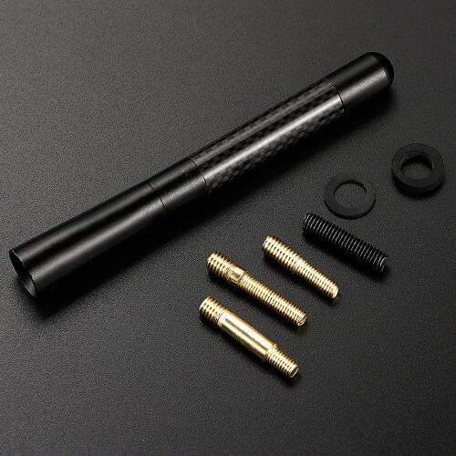 12CM Carbon Fiber Short car Antenna For chevrolet cruze vw polo opel astra skoda rapid toyota corolla, auto fm antenna,antena