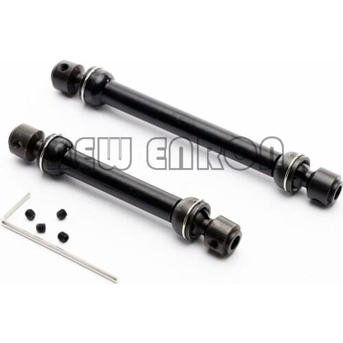 2P 87-123/112-170mm Black Metal Steel Universal CVD Drive Shaft For RC Crawler Car Axial SCX10 90046 D90 RC Car Part