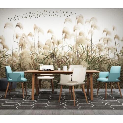 2020 home improvement 3D photo wallpaper For living room bedroom Modern minimalist reed wallpaper for walls 3 d mural 2020
