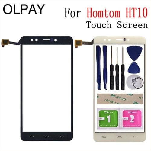 5.5'' For Homtom HT10 HT 10 Touch Screen Digitizer Panel Front Outer Front Glass Lens Sensor Free Adhesive+Wipes