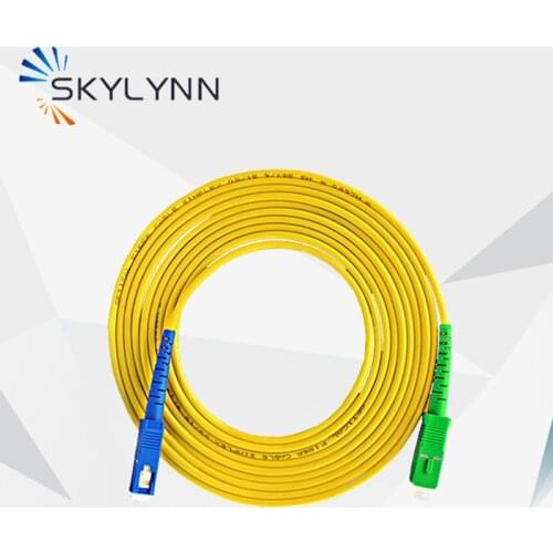 50PCS 1 Meter Length SC/APC-SC/UPC Single Mode G652D/G657A1/G657A2 Simplex 3.0mm LSZH Jacket Fiber Optic Patch Cord Jumper