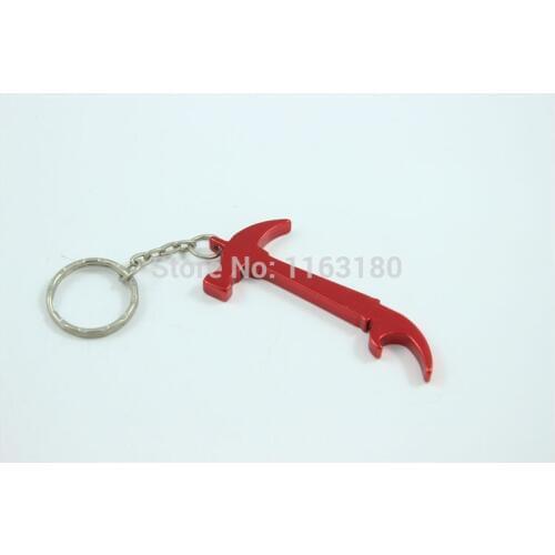 500 pcs/lot Hammer Bottle Opener Keyring - Metal Keychain promotion gift free shipping