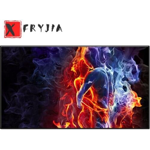 Diy Diamond Painting Abstract art ice and fire 5D diamond mosaic full square drill diamond embroidery cross stitch home decor