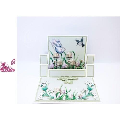 Flowers and Grass Cutting Dies Scrapbook Dariy Decoration Stencil Embossing Template DIY Greeting Card Handmade