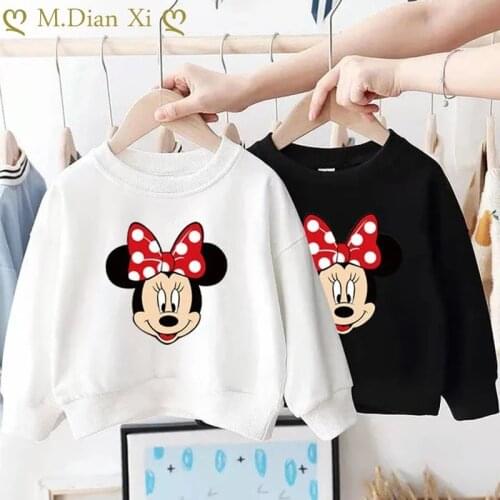 Kids Clothing 2021 Spring and Autumn New Childrens Clothing Bow Long-sleeved Round Neck T-shirt Girls Bottoming Shirt T-shirt