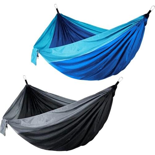2 Person ing Hammock Swing Camping Canvas Bed with Straps, Hooks