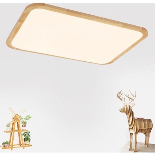Imitation wood grain led ceiling lamps luminaria Led geometric ceiling lamps Decoration lamparas de techo Lustres De Sala Plafon