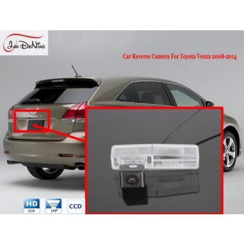 JanDeNing For Toyota Venza 2008-2014 HD CCD Car Rear View Parking/Backup Reverse Camera/Waterproof License Plate Light OEM