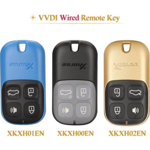 Kutery 4 Buttons Universal Remote Control Car Key For Xhorse VVDI/VVDI 2 Fob XKXH01EN