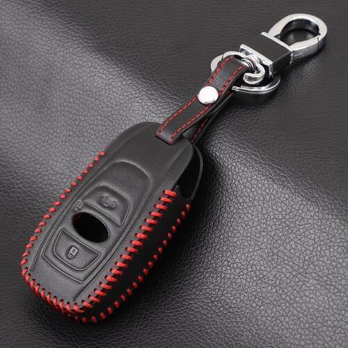 Leather Car Key Case Smart Keyless Remote Cover For Subaru BRZ Forester Legacy Outback WRX WRX STI Impreza XV Crosstrek Keys Bag