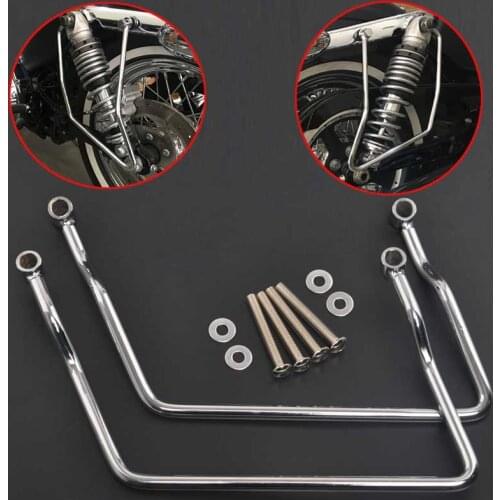 Motorcyle Saddlebag Support Bar Bracket Guard Rail Luggage kit Fit for Kawasaki VN800 Classic Custom 1995-2020