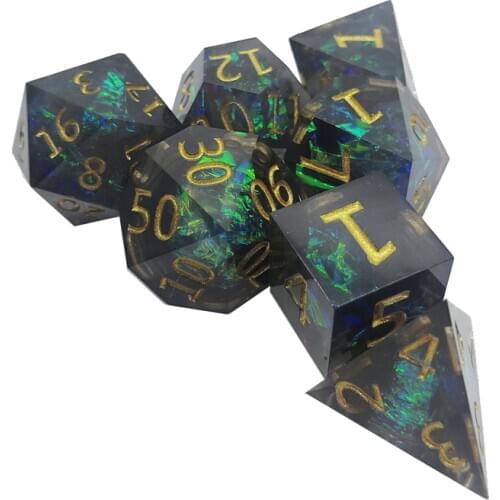 7set Polyhedral Resin dice dnd rpg Board Game entertainment Dice