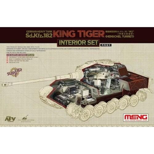 Meng Model 1/35 SPS-037 Sd.Kfz.182 King Tiger Henschel Turret Interior Set