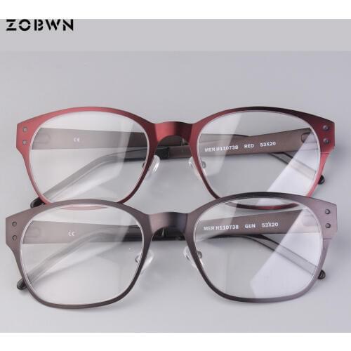 Wholesale High quality Metal Eyeglasses Women Brand designer UV400 lens Vintage business man glasses ladies Retro Glasses 10pcs