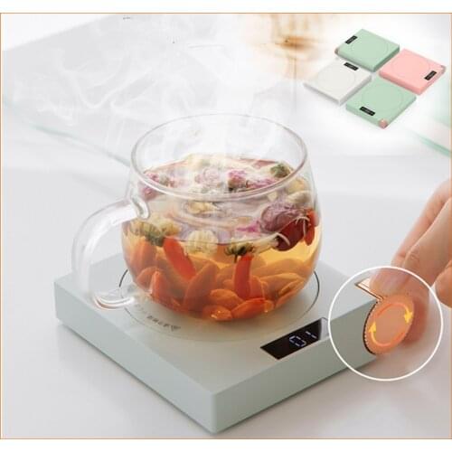 Mini Heating Coasters USB Charging Warmer Heat Base Adjustment Constant Temperature Mug Mat Keep Drink Warm Heater Coaster