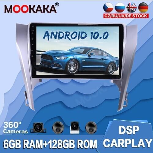For Toyota Camery 2012 - 2015 Android 10.0 128GB Multimedia Player Car Radio GPS Navigation Auto Stereo Recorder Audio Head Unit