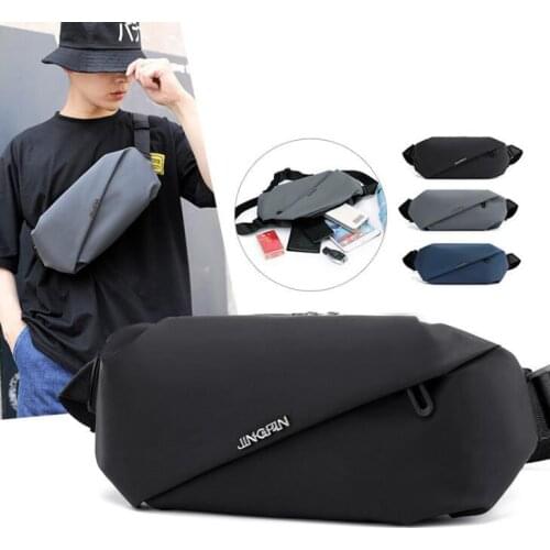 Mens chest bag 2020 new mens shoulder messenger bags college student small bag teenagers fashion personality sports waist bag