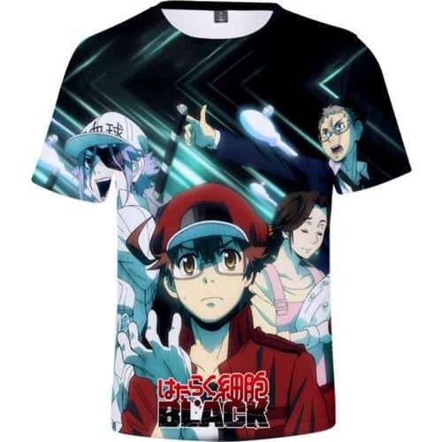 2021 New Cells at Work Season 2 3D Print T-Shirt Men/Women Short Sleeve T Shirt Clothes