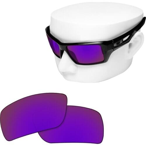 OOWLIT Polarized Replacement Lenses of Purple Mirror for-Oakley Eyepatch 2 OO9136 Sunglasses