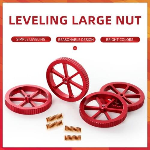 3D Printer Accessories 4PCS/Lot Hand Twist Leveling Nut and Hot Bed Die Springs For Ender 3 Ender 5 CR-10 3D Printing Parts