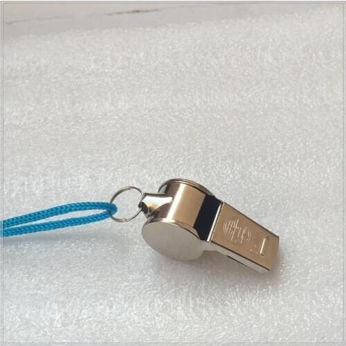 Factory direct selling iron whistle custom outdoor basketball referee whistle to help props new high frequency survival whistle