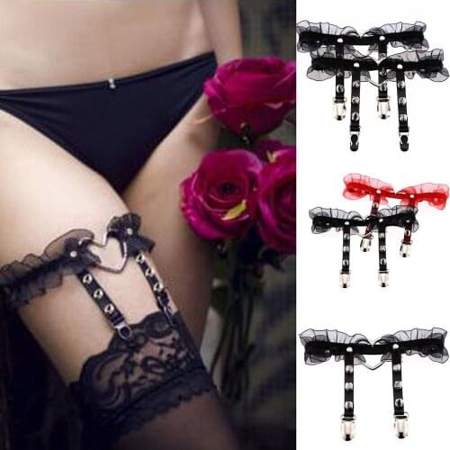BDSM PU Leather Belt Sexy Toys For Couple Women Elasticity Body Lingerie Tight Suspender Strap Leg Harness Sexo Bondage