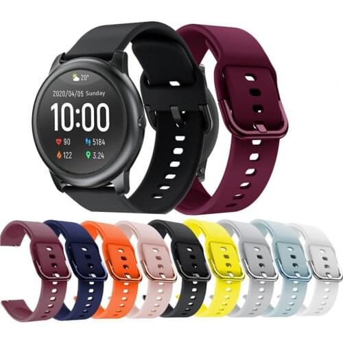 Watch Strap Sweat-proof Breathable Electroplated Buckle Sports Replaceable Watch Band for Xiaomi Haylou Solar LS05