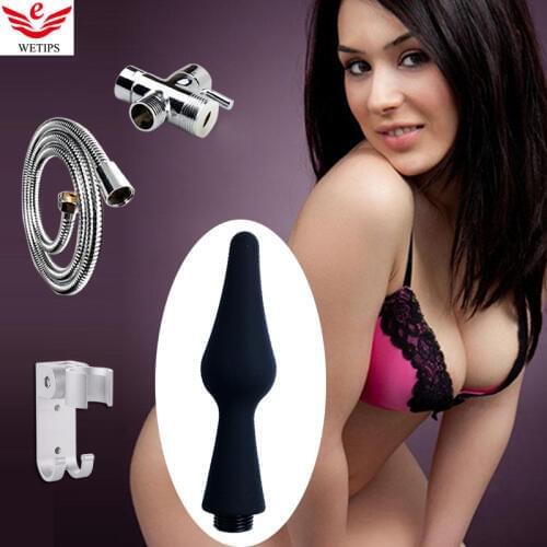 Wetips Silicone Enema Anal Cleaning Anus Cleaner Douche Toilet Bidet Sprayer Shower Bidet sprayer Toilet Wash Ducha Higienica