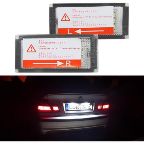 LED License Number Plate Light For BMW E46 2D Facelift 2004-2006 E46 M3 Facelift 2004-2006 OEM # 51137113590