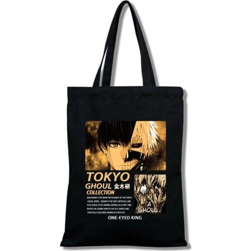 Tokyo Ghoul-cotton shopping bag, shopper bag, reusable jute bags, cloth bag, tissu