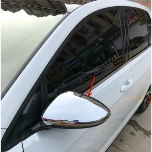For Volkswagen Golf 7 /7.5 2014-2018 High-quality ABS Chrome Rearview mirror cover anti-scratch protection car accessories