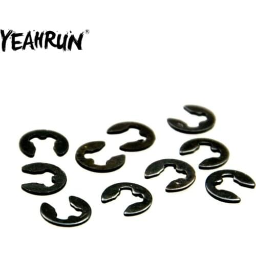YEAHRUN 10PCS E-Clip 2.0/2.5/3.0mm Snap Ring Circlipx for 1:10 Sakura D4 RC Model Car Spare Parts