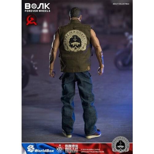 Worldbox 1/6th AT031 Mechanic Working Man Green Vest Shirt For 12 inch Doll Soldier Collection