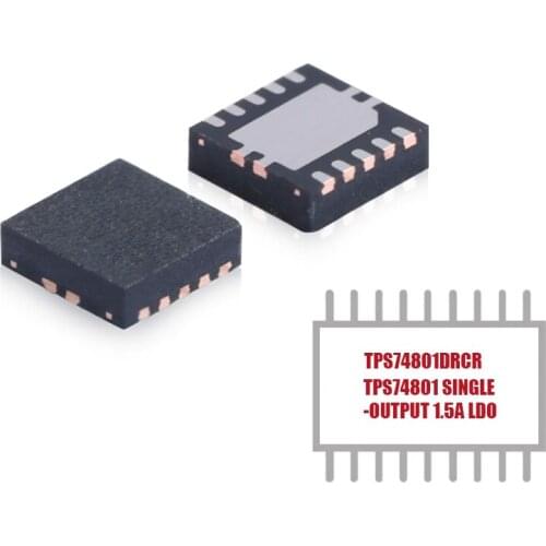 1PCS Linear Voltage Regulator IC REG LIN POS ADJ Positive Adjustable 1 Output 1.5A 10-VSON (3x3) TPS74801DRCR